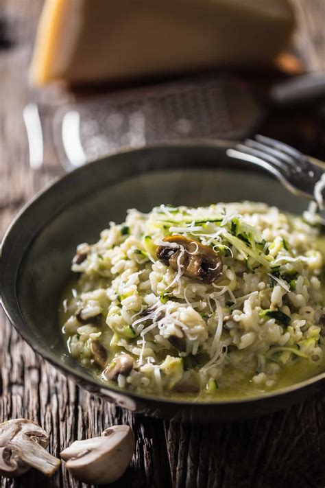 Risotto aux courgettes et champignons au Thermomix Un vrai délice