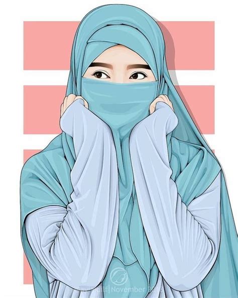 60 Gambar Kartun Muslimah Cantik Lucu Dan Imut Terbaru Combinesia Web Id