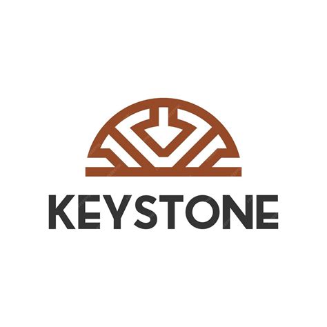 Premium Vector Keystone Logo With Luxury Golden Arrow Logo Design