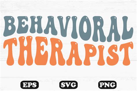 Behavioral Therapist Retro Wavy T Shirt Graphic By Hosneara