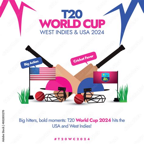 T20 Cricket World Cup 2024 T20 Cricket World Cup Held In America And West Indies Banner With