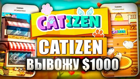 Как получить airdrop от catizen Вывел 1000 за 40 дней в telegtam