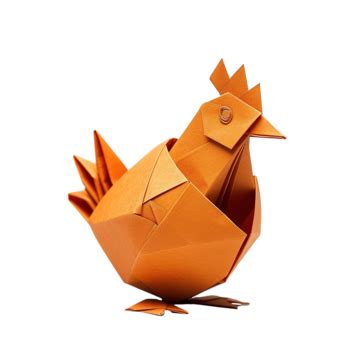 Chicken Origami Hatching From The Egg, Chicken, Origami, 3d PNG ...