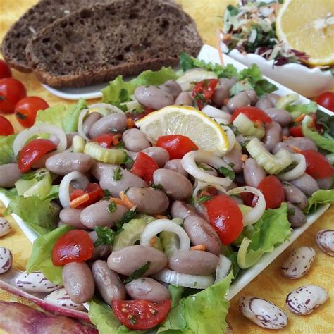 Buon Appetito Insalata Di Fagioli Borlotti Freschi Con Sedano Carote