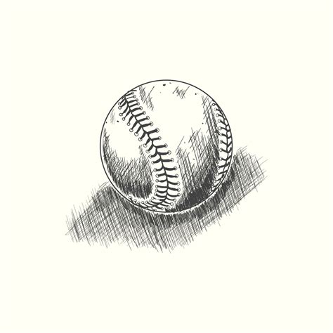 Softball Drawing Realistic at Brooke Gentry blog