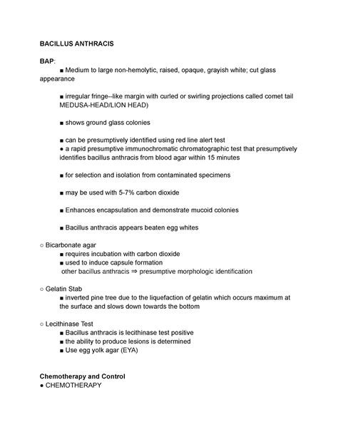 Medically Important Gram Positive Bacilli Bacillus Bacillus