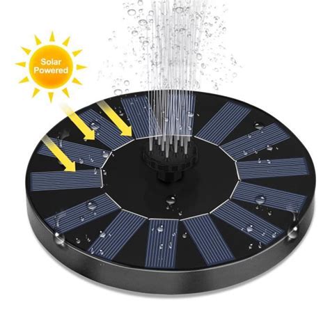 LED Fontaine Solaire 2 4W 3 8W Pompe De Fontaine D Eau De Jardin