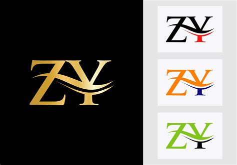 Initial Monogram Letter Zy Logo Design Zy Logotype Template 23107105 Vector Art At Vecteezy