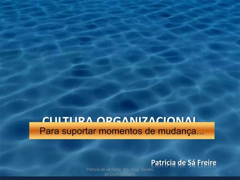 Cultura Organizacional Grupos Colaborativos Mudança Organizacional Ppt