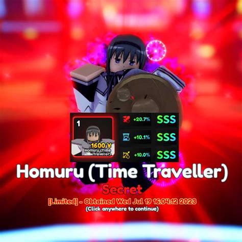 SSS SSS SSS Homuru Time Traveller EVO Anime Adventures AA