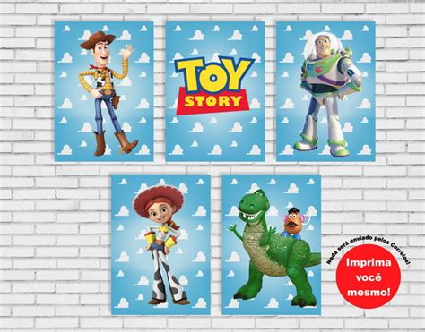 Painel Toy Story Pôster Digital Arquivos A4 para download