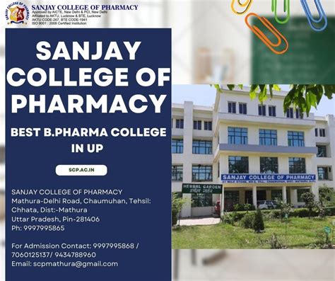 Study at the Best B.Pharma College in UP in 2023 - Sanjay College of ...