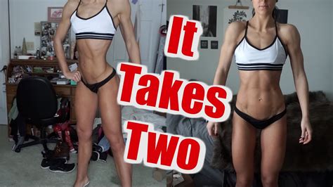 It Takes Two GLUTE Workout PHYSIQUE UPDATE Winter BIKINI PREP