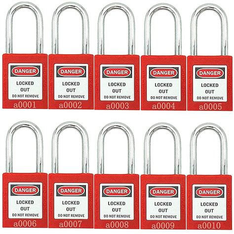 Buy Lockout Tagout Lock Set Red Keyed Alike Osha Loto Safety