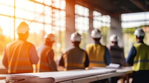 Premium Photo | Construction workers wearing uniforms at site