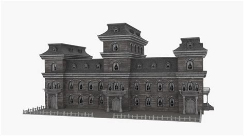 3d Haunted House Model Turbosquid 2280857