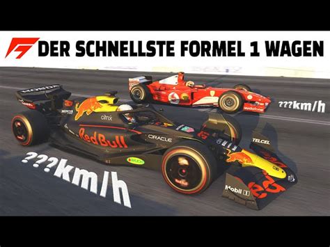 Beschleunigung und Topspeed Vergleich von Formel 1 Autos der letzten 20 ...