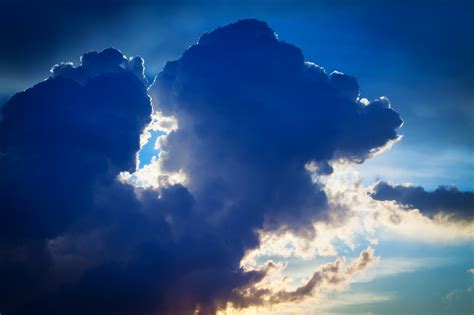 Dark Blue Clouds Free Stock Photo - Public Domain Pictures