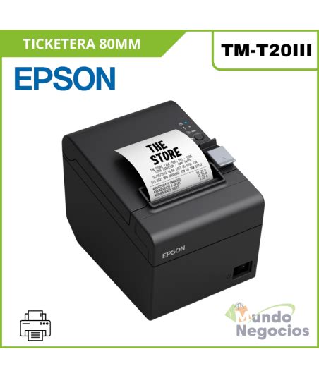 Impresora Termica Ticketera Epson Tm T Iii Usb Red Mm Mundo