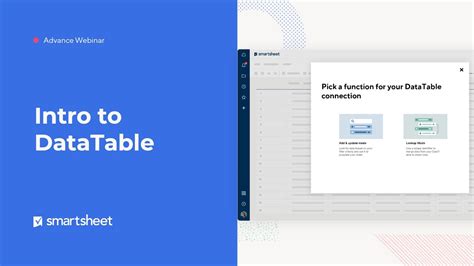 Intro To Datatable Smartsheet Learning Center