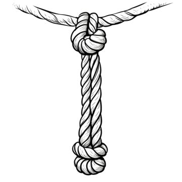 Rope Knots Clipart Hd PNG, Brown Cartoon Rope Rope Knot Clipart, Long ...