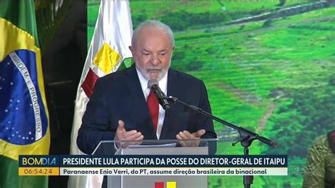 Presidente Lula Deixa Foz Do Igua U Ap S Posse De Enio Verri Como