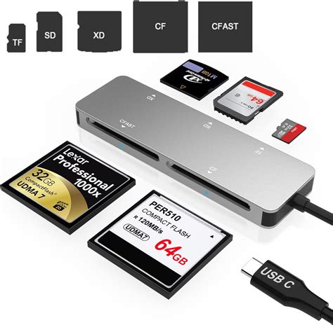 Cfast Card Readerusb 30 Usb C Cfastcfsdtfxd Memory Card Slot