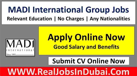 Madi International Careers Jobs In Dubai 2024 RealJobs