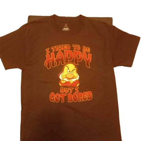 New Disneyland Resorts Grumpy Dwarf Shirt Size Large Gem