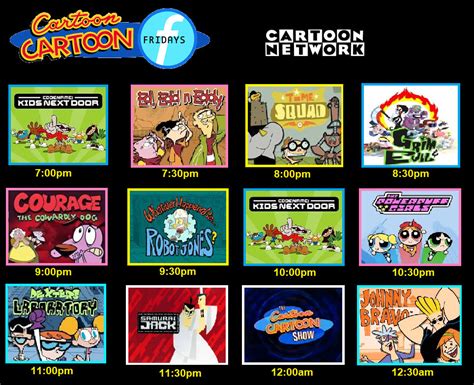 Cartoon Cartoon Fridays lineup 2002-03 by KabeyaM on DeviantArt