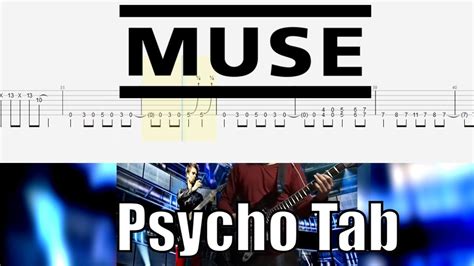 Muse Psycho Guitar Cover Tab Youtube