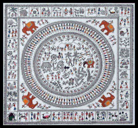 Ancient Warli Arts On Handmade Paper By Harpreet Kaur Punn Online Mojarto