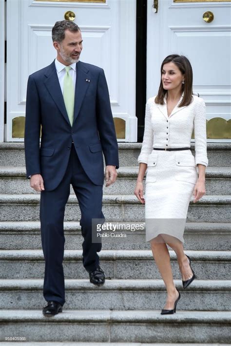 MADRID, SPAIN - MAY 14: King Felipe VI of Spain and Queen Letizia of ...