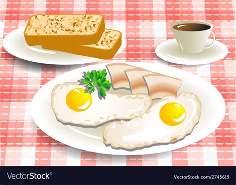 Breakfast Royalty Free Vector Image Vectorstock