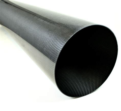 Carbon Fiber Roll Wrapped Twill Tube 10 ID X 48 Gloss Finish