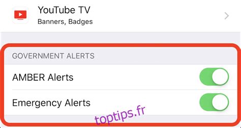 Comment D Sactiver Les Alertes Gouvernementales Et Amber Sur Iphone