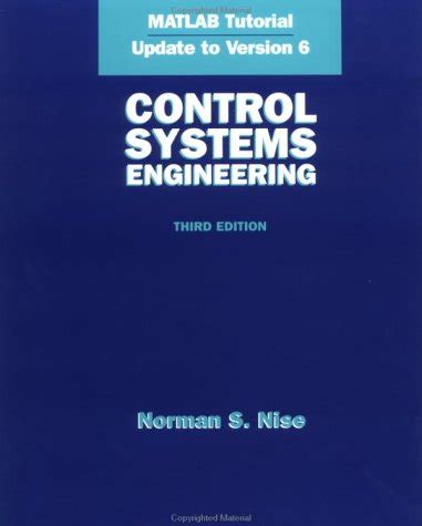 Matlab Supplement Control Systems Engineering Nise Norman S