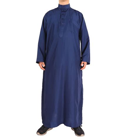 Middle East Men Muslim Robes Dubai Kaftan Islamic Clothing Arab