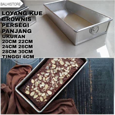 Jual Loyang Kue Brownis Cetakan Kue Brownies Bolu Kotak Persegi