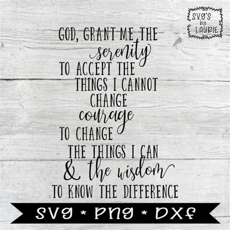 God Grant Me Serenity SVG Serenity Prayer SVG Faith SVG Inspirational