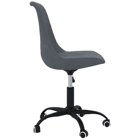 YOSOO Chaise pivotante de salle à manger Gris foncé Tissu LS008