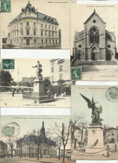 LOT DE 123 Cartes Postales Anciennes Et 10 Cpsm De Roanne 42 N1