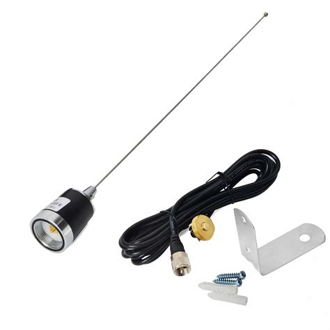 Getuscart Hys Uhf Vhf Meter Cm Inches Nmo Antenna With Nmo Mount