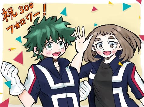 Izuku y Ochako