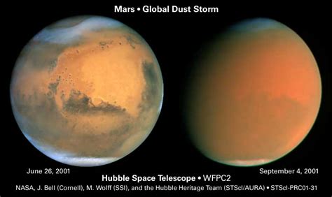 Hubble Sees A Perfect Dust Storm on Mars – NASA Mars Exploration