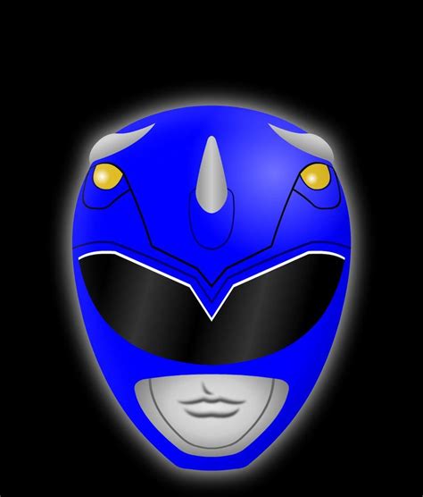 Blue power ranger helmet black background – Artofit