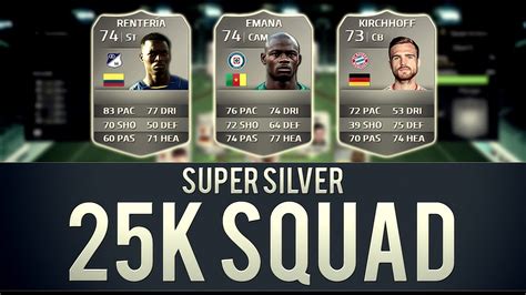 SUNDAY S SUPER SILVER SQUAD BUILDER 25K TEAM FIFA 14 ULTIMATE TEAM