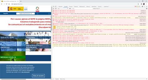 La Web Del Sepe No Funciona Y Se Restaura Desde Archive Org