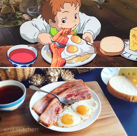 Here is another set of awsome ghibli food recreation - by En93kitchen ...