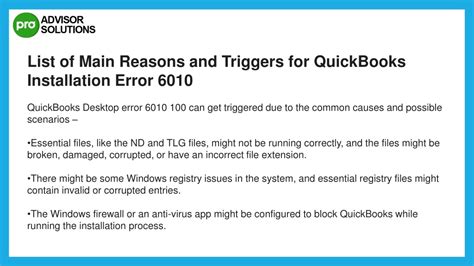 PPT Easy Way To Fix QuickBooks Error 6010 PowerPoint Presentation